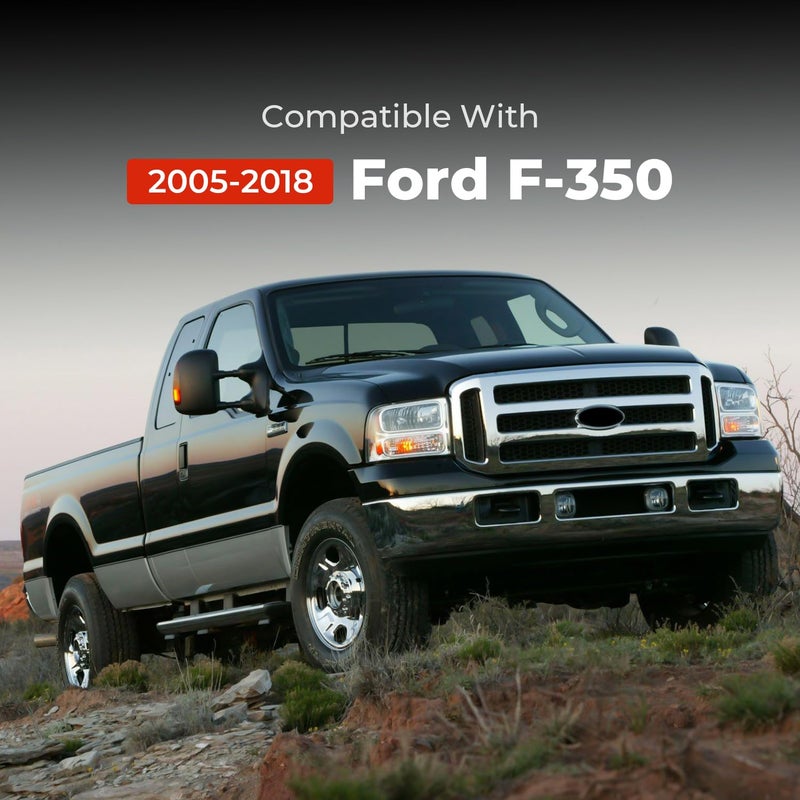 KARPAL 2Pcs Front Wheel Center Hubcap Compatible with 2005-2018 Ford F-350, Dually 4x4 Open, Replacement 5C3Z1130TA - Image 3